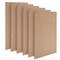 Bright Creations 6 Pack 11x14 MDF Wood Chipboard Sheets, 1/4 Inch Thick Chip Boards for Crafts, DIY Project, Engraving, Painting, Customizable Hardboard